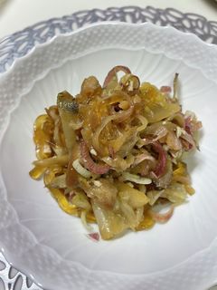 すき焼きの残り野菜ミョウガ煮-レシピのメイン写真