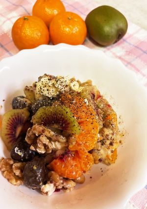 フルーツ納豆サラダ　　　　　びっくり栗！-レシピのメイン写真
