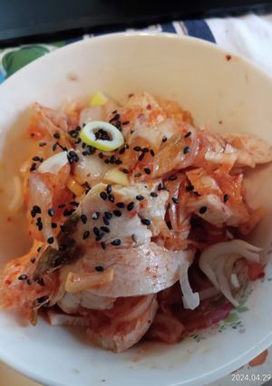 茹で鶏むね肉のキムチ和え-レシピのメイン写真