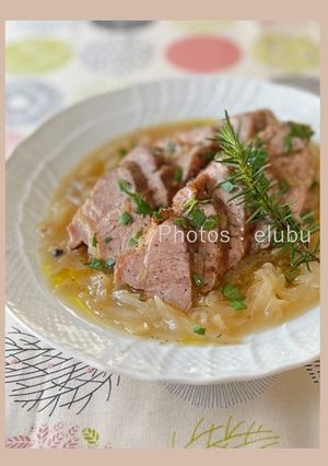 ナポリ風新玉ねぎと豚肉の煮込み-レシピのメイン写真