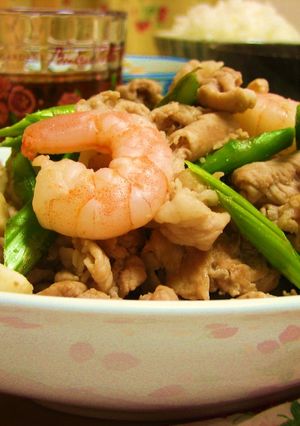 豚肉とシーフードミックスの炒め物-レシピのメイン写真