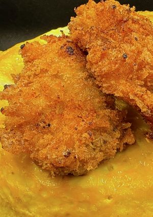卵トロトロ！牡蠣プルプル！牡蠣カツ丼！-レシピのメイン写真