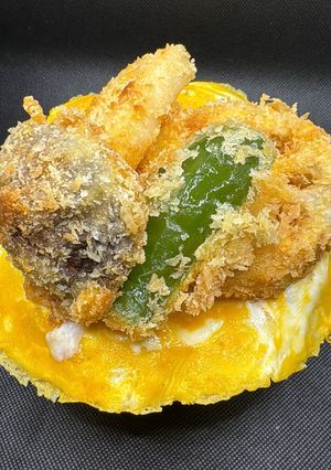 シャキシャキ野菜の野菜カツ丼！-レシピのメイン写真