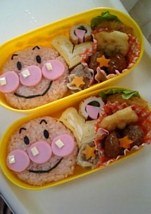 簡単キャラ弁！アンパンマン弁当★-レシピのメイン写真