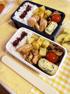 20240422娘ちゃん息子っちのお弁当-レシピのメイン写真