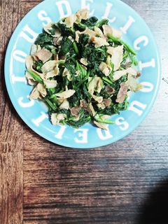 ほうれん草と豚肉炒め-レシピのメイン写真