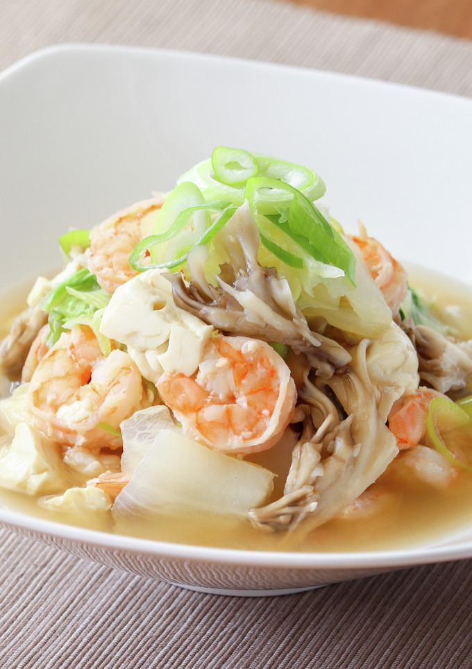エビの塩麹漬け蒸し野菜-レシピのメイン写真