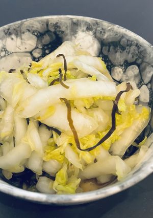 白だし香る☆簡単白菜の塩昆布浅漬け-レシピのメイン写真