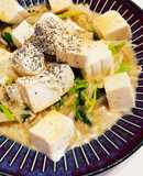 簡単♡ニラもやしほうれん草豆腐サラダ