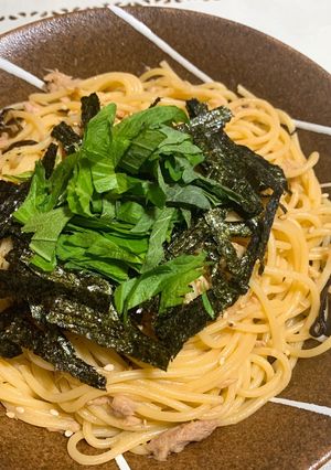 簡単♡ツナと塩昆布の和風パスタ♡-レシピのメイン写真
