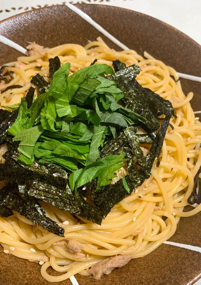 簡単♡ツナと塩昆布の和風パスタ♡-レシピのメイン写真
