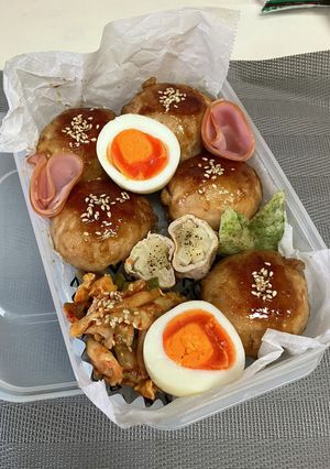 肉巻きおにぎり弁当-レシピのメイン写真
