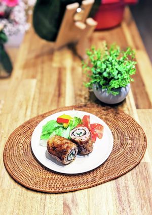 チーズちくわの海苔巻き豚バラロール-レシピのメイン写真
