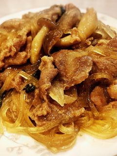 豚コマ肉でプルコギ風炒め-レシピのメイン写真