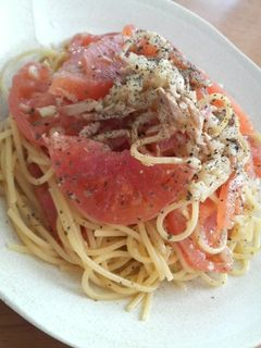 ひんやりさっぱりトマトの冷製パスタ-レシピのメイン写真