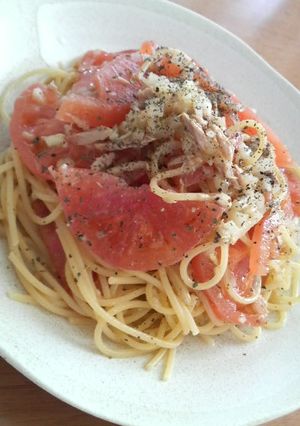 ひんやりさっぱりトマトの冷製パスタ-レシピのメイン写真