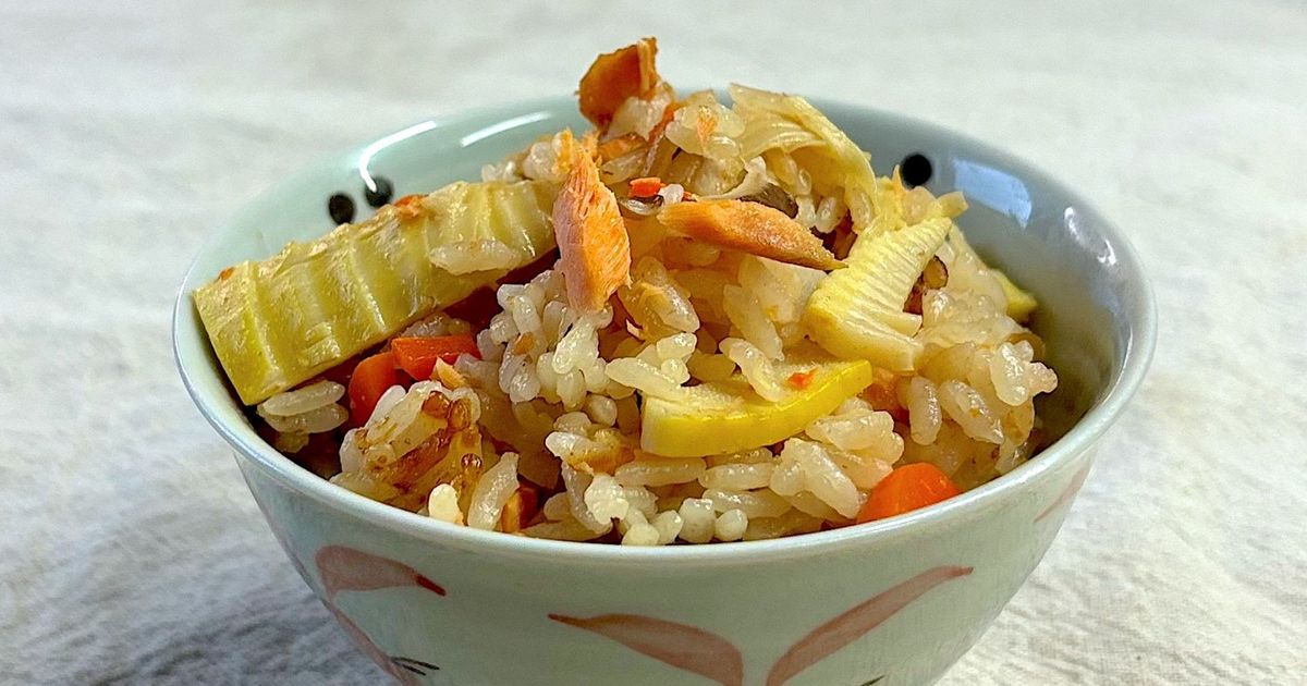 簡単！旬のたけのこと焼き鮭の炊き込みご飯 by かっちゃん杉