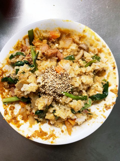 お一人様☆野菜たっぷり洋風ニラ玉風炒飯-レシピのメイン写真