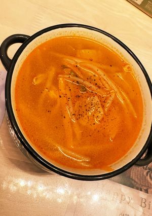 ピリ辛中華風スープ♡-レシピのメイン写真