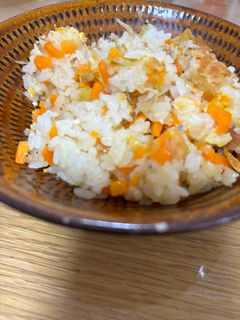 にんじんたっぷり!梅しらすチャーハン-レシピのメイン写真