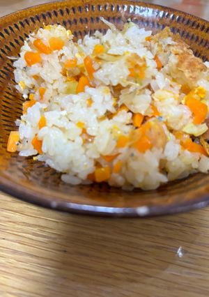 にんじんたっぷり！梅しらすチャーハン-レシピのメイン写真