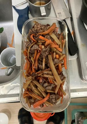 すき焼きのタレで作るきんぴらごぼう-レシピのメイン写真