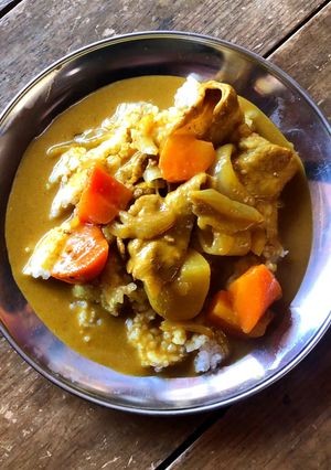 ▲山ごはん▲黄色いカレー-レシピのメイン写真