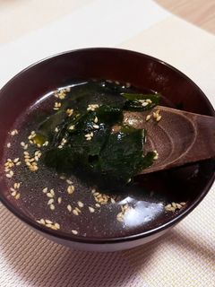 めんみで即席わかめスープ-レシピのメイン写真