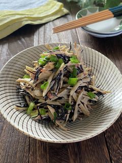 レンジで!ひじきごぼうの梅マヨサラダ-レシピのメイン写真