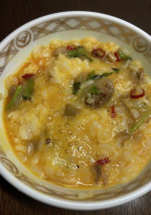 パスタの具材を使った卵かけご飯-レシピのメイン写真