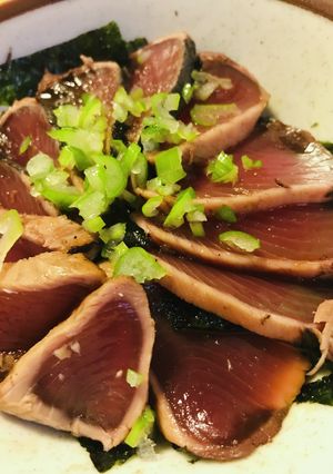 市販パック●カツオの海苔たたき丼-レシピのメイン写真