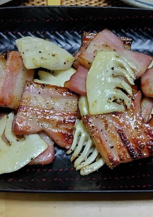 ベーコンとタケノコの焼きもの-レシピのメイン写真