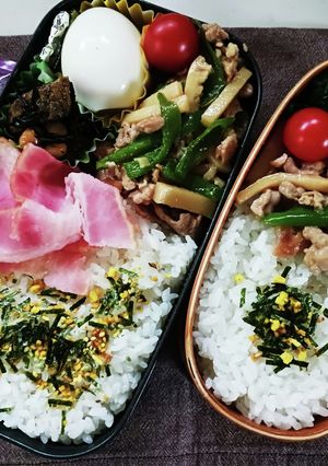 青椒肉絲弁当(4.23)-レシピのメイン写真