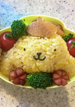 ポムポムプリンのキャラ弁☆卵炒飯-レシピのメイン写真