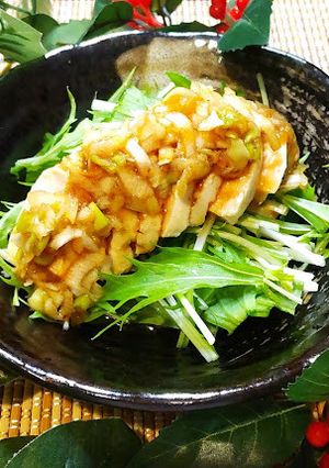 よだれ鶏風辛くないしっとり茹で鶏-レシピのメイン写真