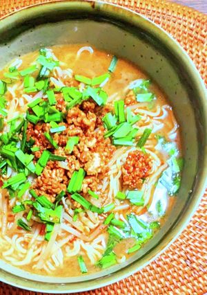 鶏ミンチ担々麺-レシピのメイン写真