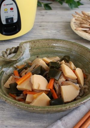＼大同電鍋レシピ／たけのこと昆布のみそ煮-レシピのメイン写真