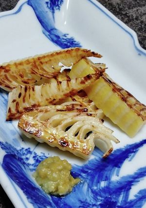 フライパンで焼きたけのこ-レシピのメイン写真
