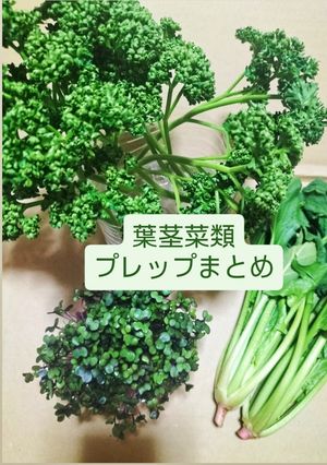 ♻️野菜プレップ｜下処理｜雑学｜①葉茎菜類-レシピのメイン写真