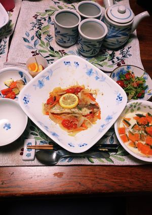 レモン香る真鯛の野菜たっぷり白ワイン蒸し-レシピのメイン写真