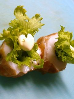 お弁当に 簡単!わさび菜入りちくわ-レシピのメイン写真
