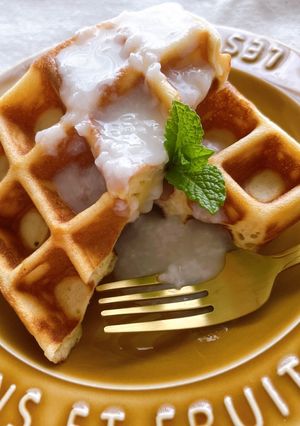 甘酒入り米粉ふわっフル(ワッフル)-レシピのメイン写真