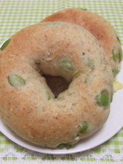 とうふベーグル 枝豆-レシピのメイン写真