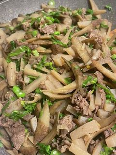 こんにゃくとごぼうと牛肉いため-レシピのメイン写真