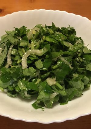 簡単!! 三つ葉(野草)のサラダ-レシピのメイン写真