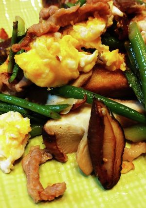 ご飯メモ♪ミョウガ芽の炒め物-レシピのメイン写真
