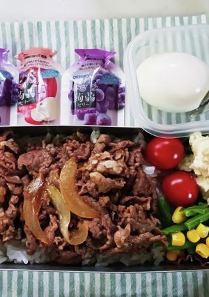 焼き肉丼弁当(4.24)-レシピのメイン写真