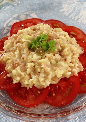 塩気と酸味が◎トマトの生ハムソースがけ-レシピのメイン写真