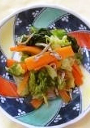 野菜のじゃこサラダ-レシピのメイン写真
