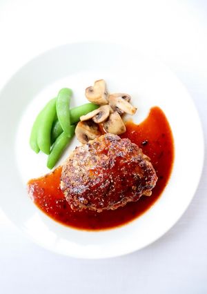【合小間ハンバーグ（ケチャ醤油ソース）】-レシピのメイン写真